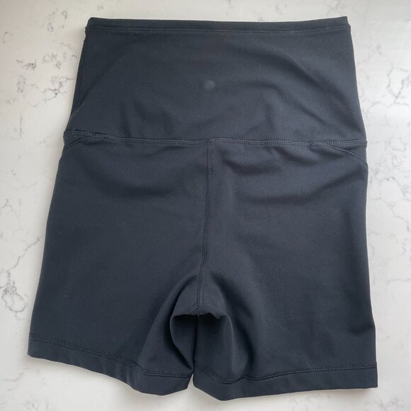Yogalicious Lux Edge Cruiser Super Hi Rise Poly Blend Athletic Shorts Black Sz S - Picture 5 of 8